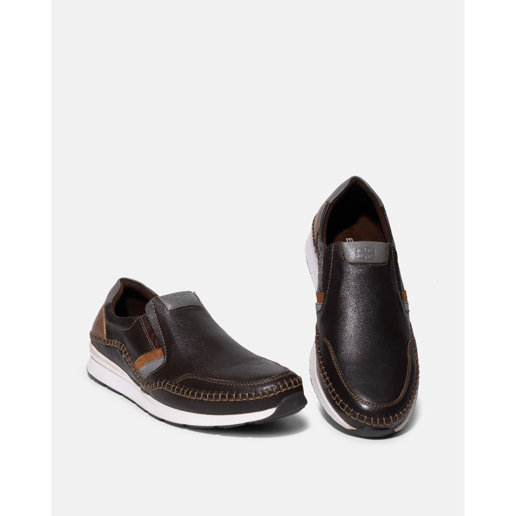 Buccheri Sepatu Kulit Slip On Casual Pria Hart - BR2112