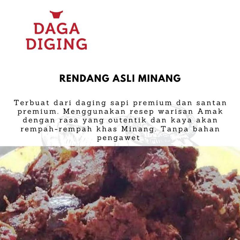 

(350gr) Rendang asli Minang Lamak bana Homemade