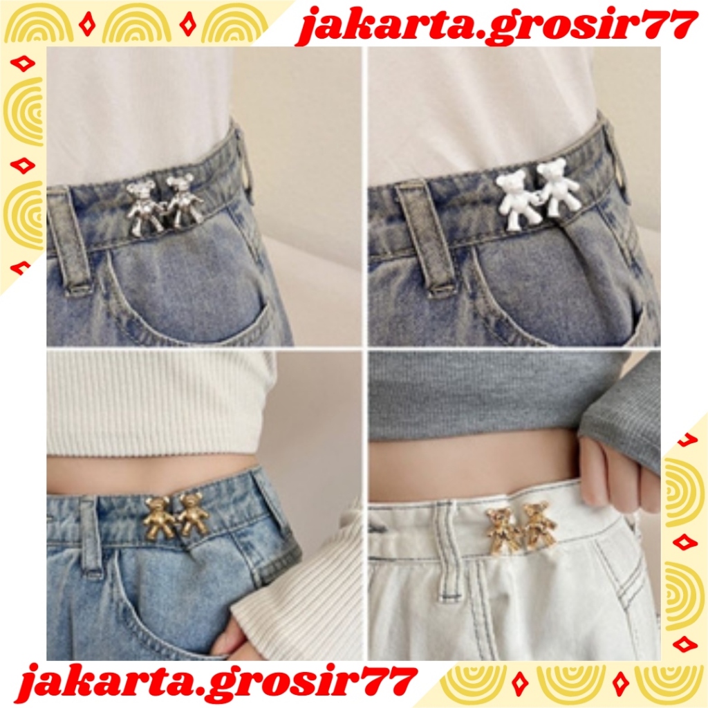 JG KCL511 Kancing Celana Jeans Anti Karat Kancing Celana Bahan Metal Bisa Lepas Pasang Premium