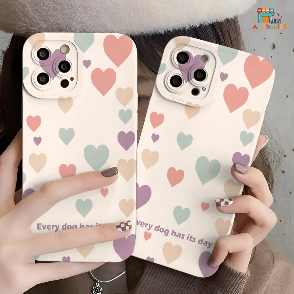 SS972 SOFTCASE CASE LOVE RAINBOW UNTUK REALME 5 5i 7i 8 9 10 C11 C12 C15 C17 C20 C21 C21Y C25Y C30 C