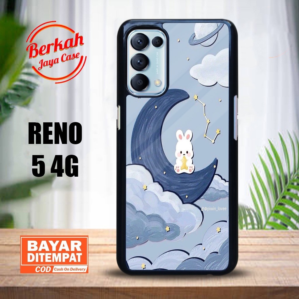 Case Oppo Reno 5 4G CuteBlue Case Glosy Casing Oppo Reno 5 4G Terbaru Casing Hardcase Softcase Glosy