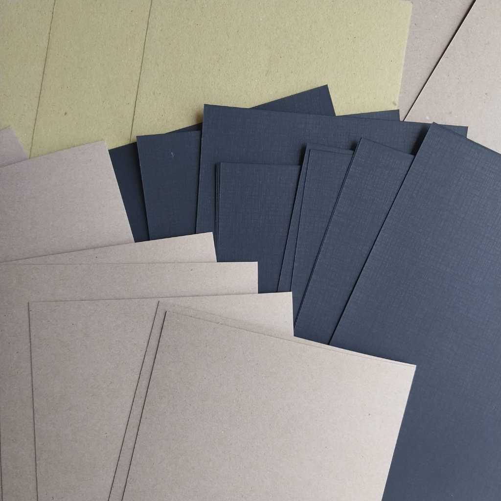 

[ paww craft ] Kertas kraft A6 A5 samson yellow board cokelat hitam kuning craft paper supplies untuk scrapbook journaling book
