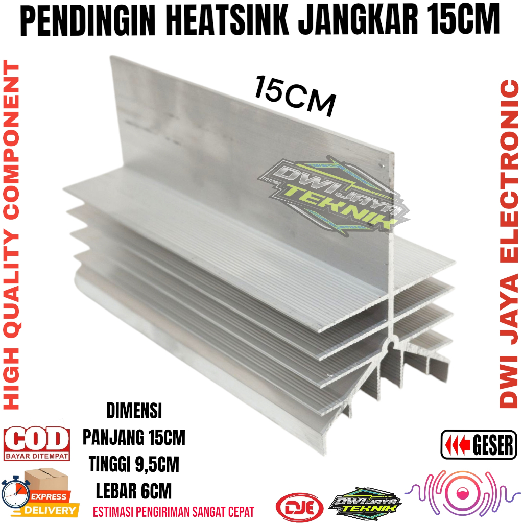 Headsink Hetsing Pendingin Kembang 15Cm
