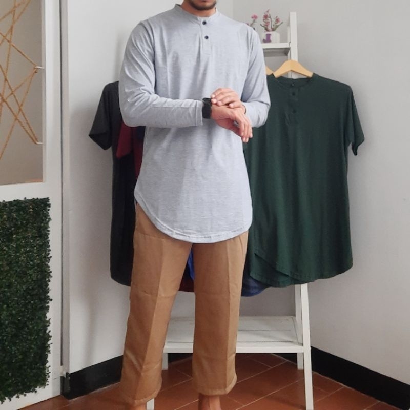 Kaos kurta lengan panjang