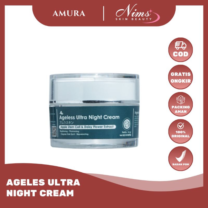 Amura Night Cream || Mengencangkan Kulit & Menghilangkan Flek Hitam