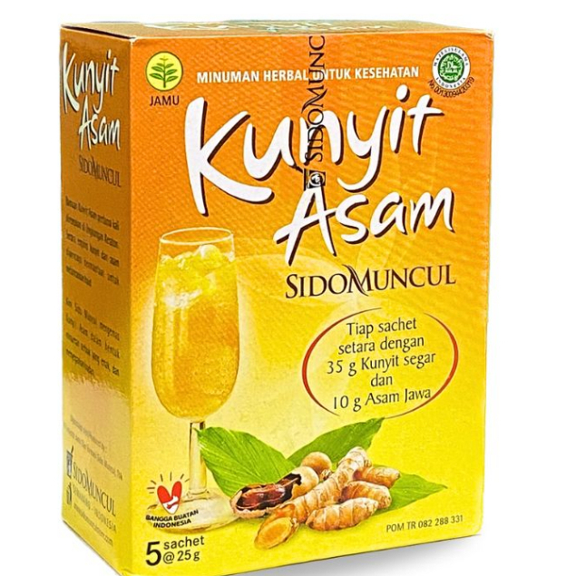 

Kunyit Asam Sidomuncul (1 BOX ISI 5 SACHET )