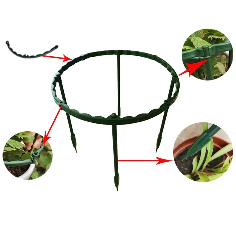 12Pcs Tiang Tanaman Kawat Tanaman Peyanggga Tanaman Rambat Tiang Penompak Bunga Rambatan Tanaman