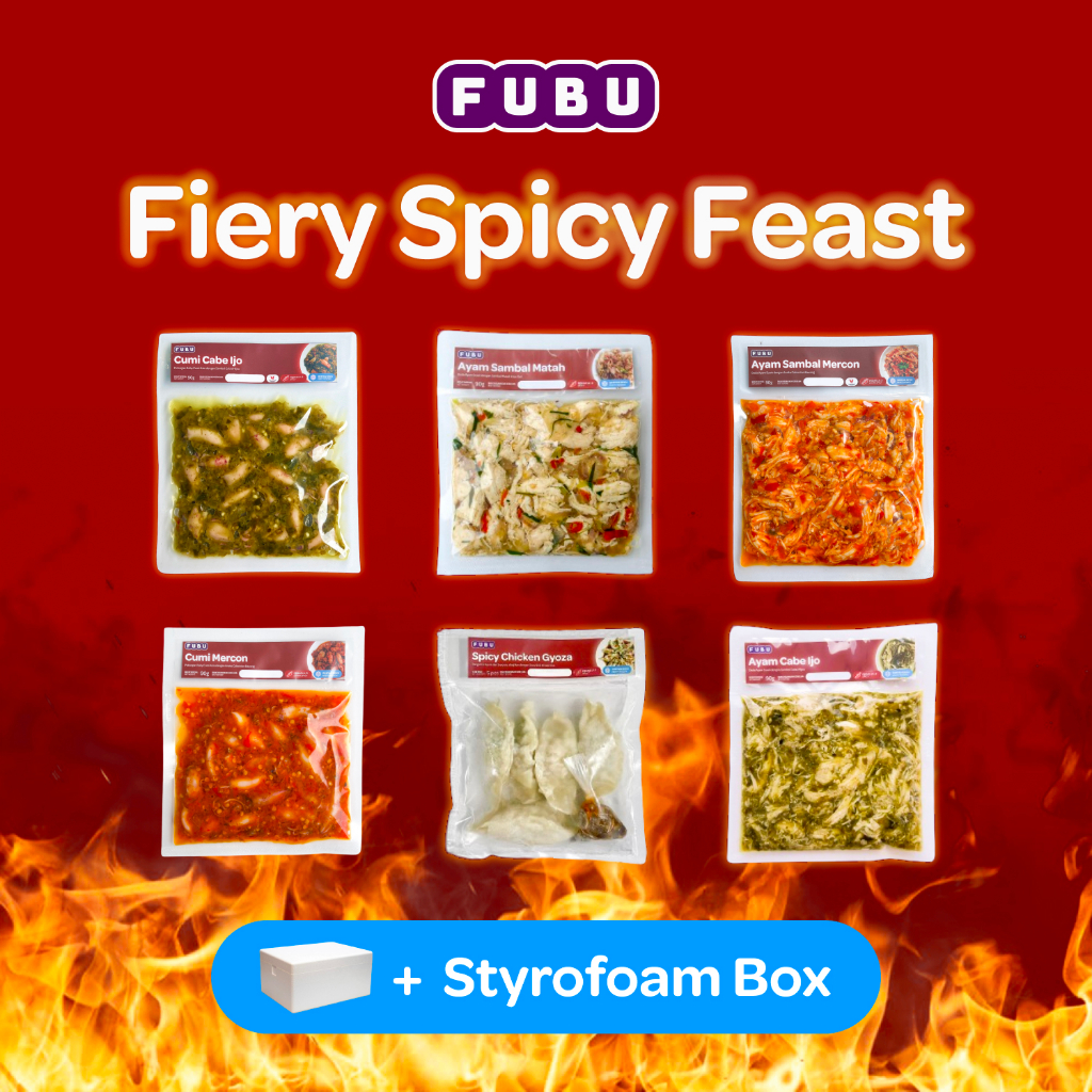 

FUBU Fiery Spicy Feast - Paket Makanan Siap Saji Bekal Kantor - Satu Porsi Lauk Instan Frozen Food