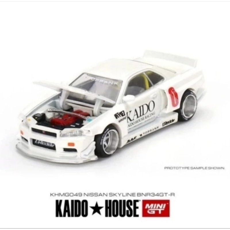 kaido house nissan skyline gtr R34 putih white kondisi baru