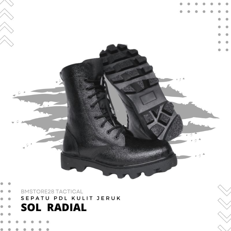 SEPATU PDL KULIT JERUK SOL RADIAL