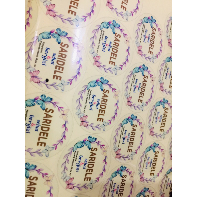 

STIKER SARIDELE ISI 55BIJI