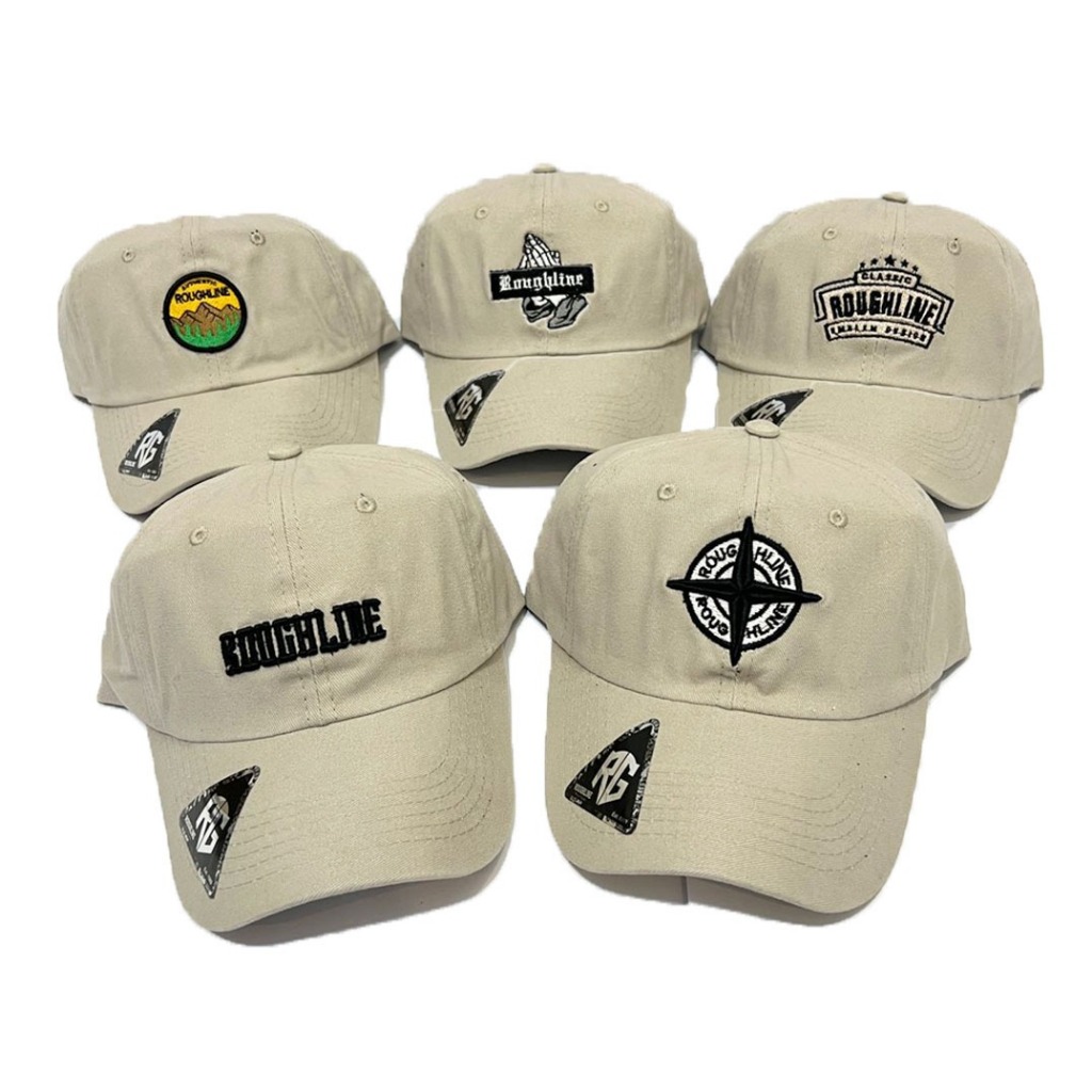 Topi Polo Caps CREAM Roughline