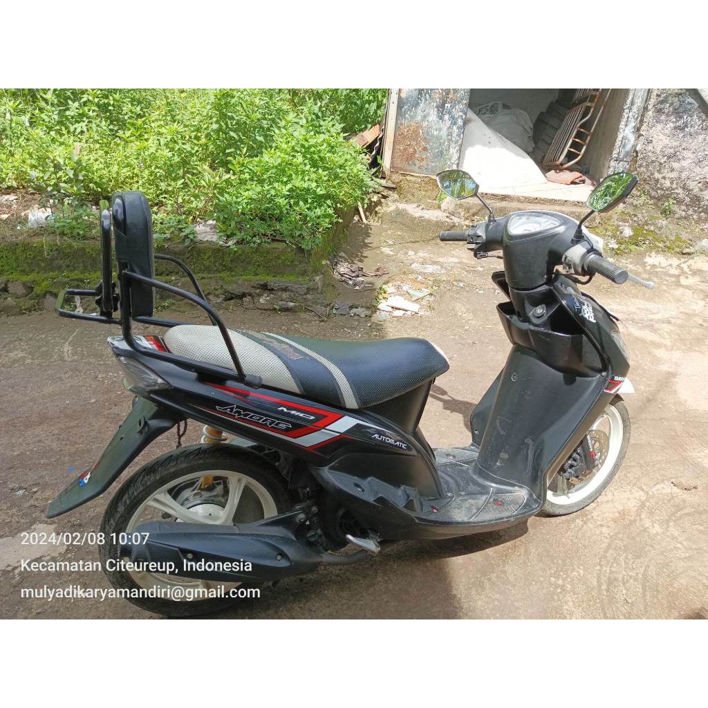 Premium Sandaran Motor Mio 125 Model Kotak Bagasi Lipat