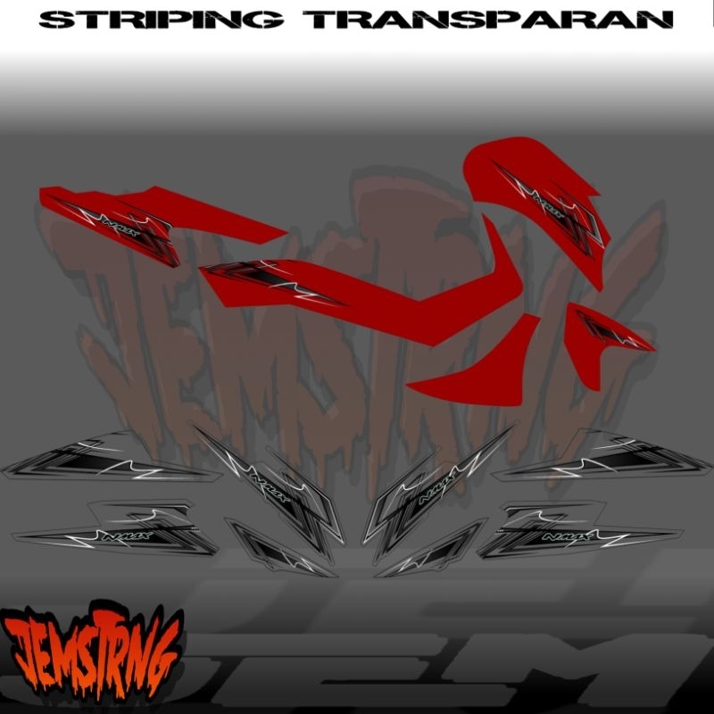 STRIPING TRANSPARAN NMAX NEW 2020 CUSTOM SIMPLE