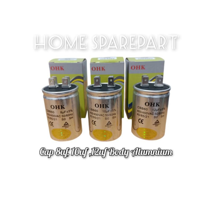 KAPASITOR CAPASITOR 8UF BERKUALITAS ORI OHK JAPAN QUALITY