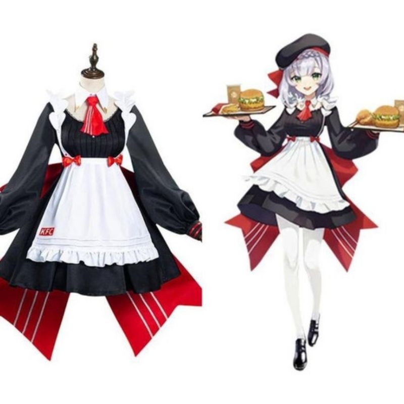 KOSTUM COSPLAY NOELLE GENSHIN IMPACT MAID KFC VERS/KOSTUM COSPLAY NOELLE KFC MAID/KOSTUM COSPLAY NOE