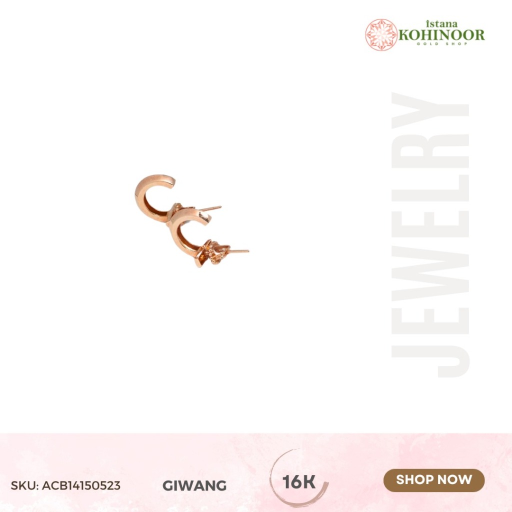 KOHINOOR GIWANG GOLD EMAS YELLOW GOLD 16K