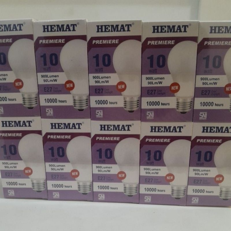 Lampu led hemat premiere 10watt SNI