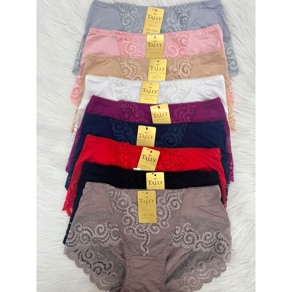 YISTORE98 - CD TALLY RENDA 617 - TALLY CD CELANA DALAM RENDA 617 | FREE SIZE | FIT XL | PRETTY LACE 