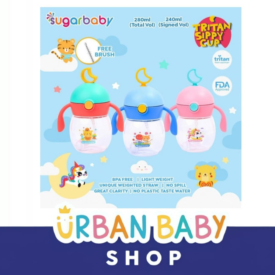 Sugar Baby Tritan Sippy Cup Star 240 Ml - Botol Minum Anak