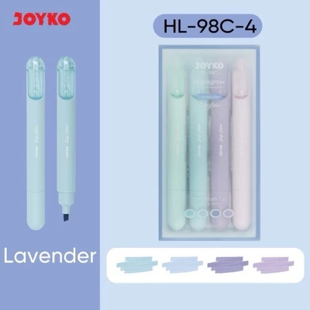 

Penanda Berwarna Highlighter Joyko HL-98C Lavender Soft Color