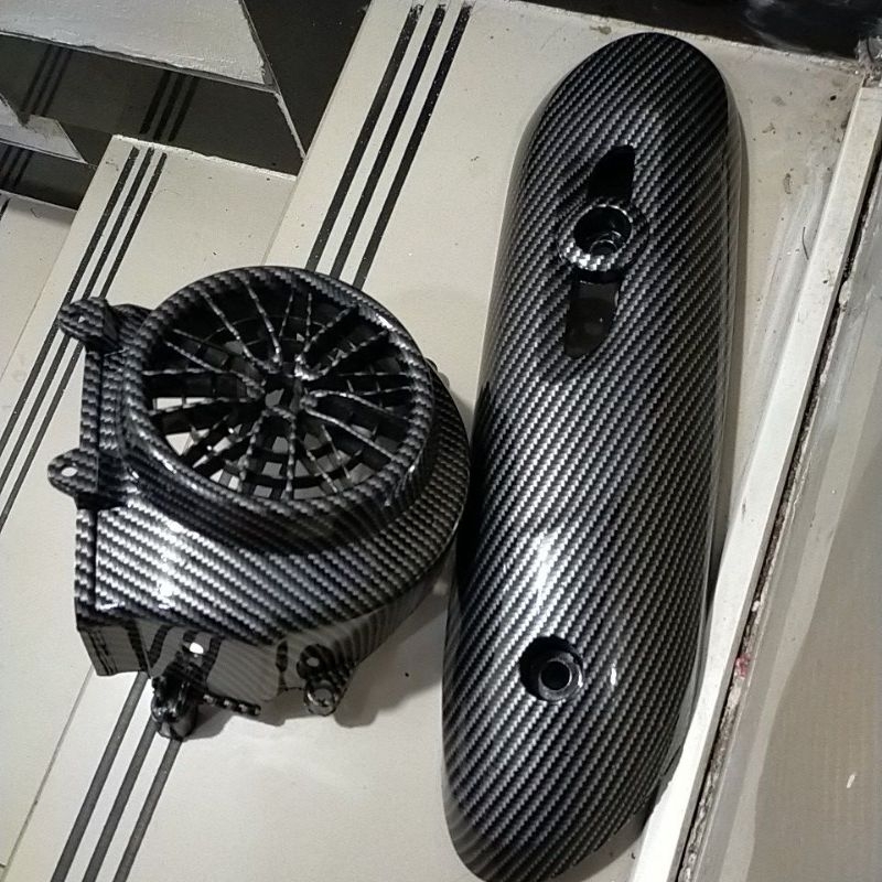 cover tutup knalpot cover tutup kipas Scoopy 2015-2019