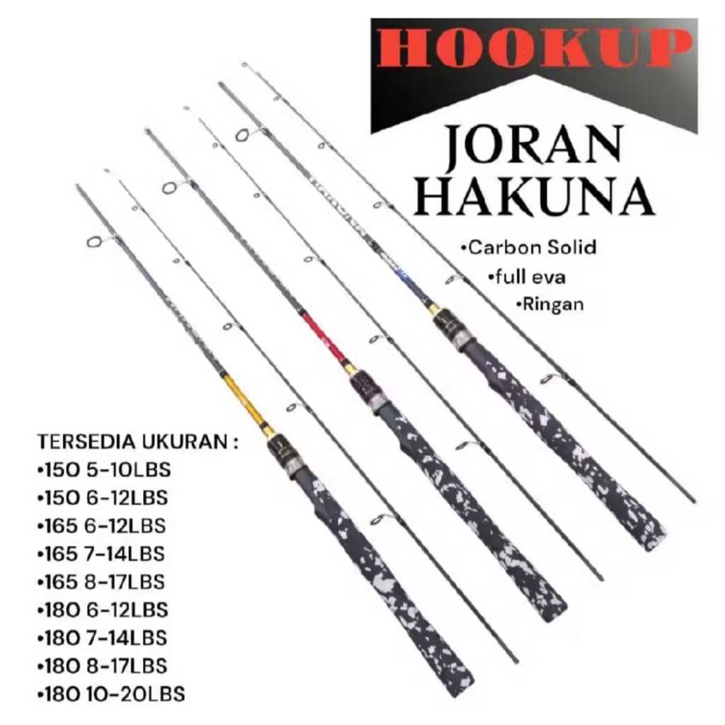 Rod SPINNING HOOKUP HAKUNA SOLID CARBON