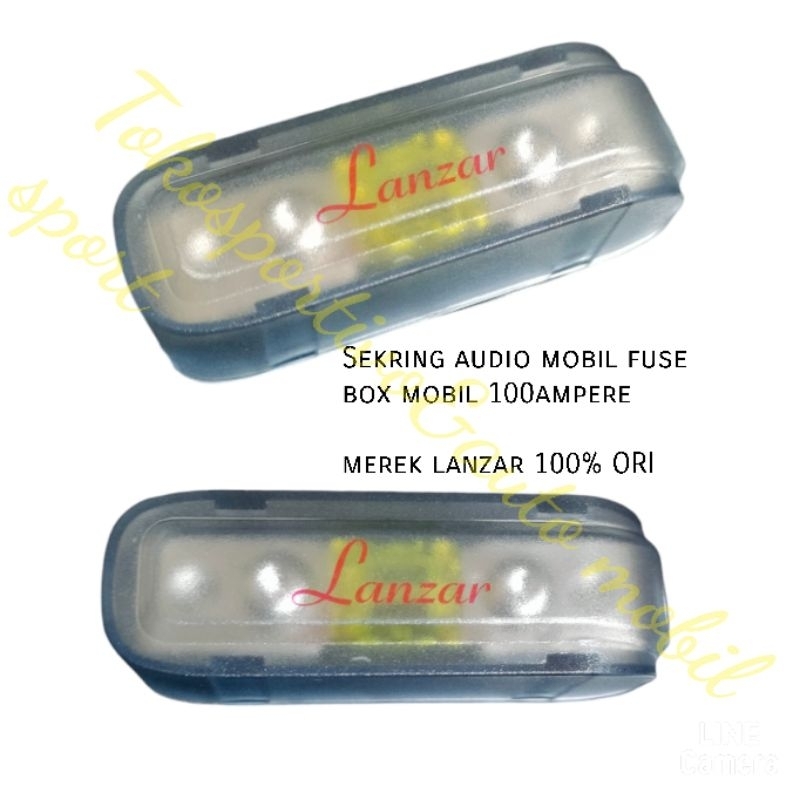 SEKRING AUDIO SOUND MOBIL LANZAR FUSE HOLDER 100 AMPERE ORI LANZAR