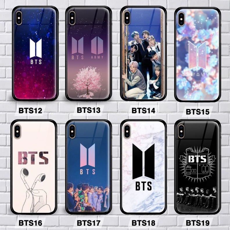 Belanja bts case 12 12 pro vivo v2 v2se y12s m51 s2 fe custom glass case A77