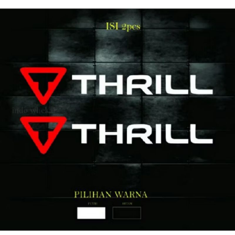 Cutting stiker Sepeda BMX Thrill Stiker Sepeda MTB Thrill