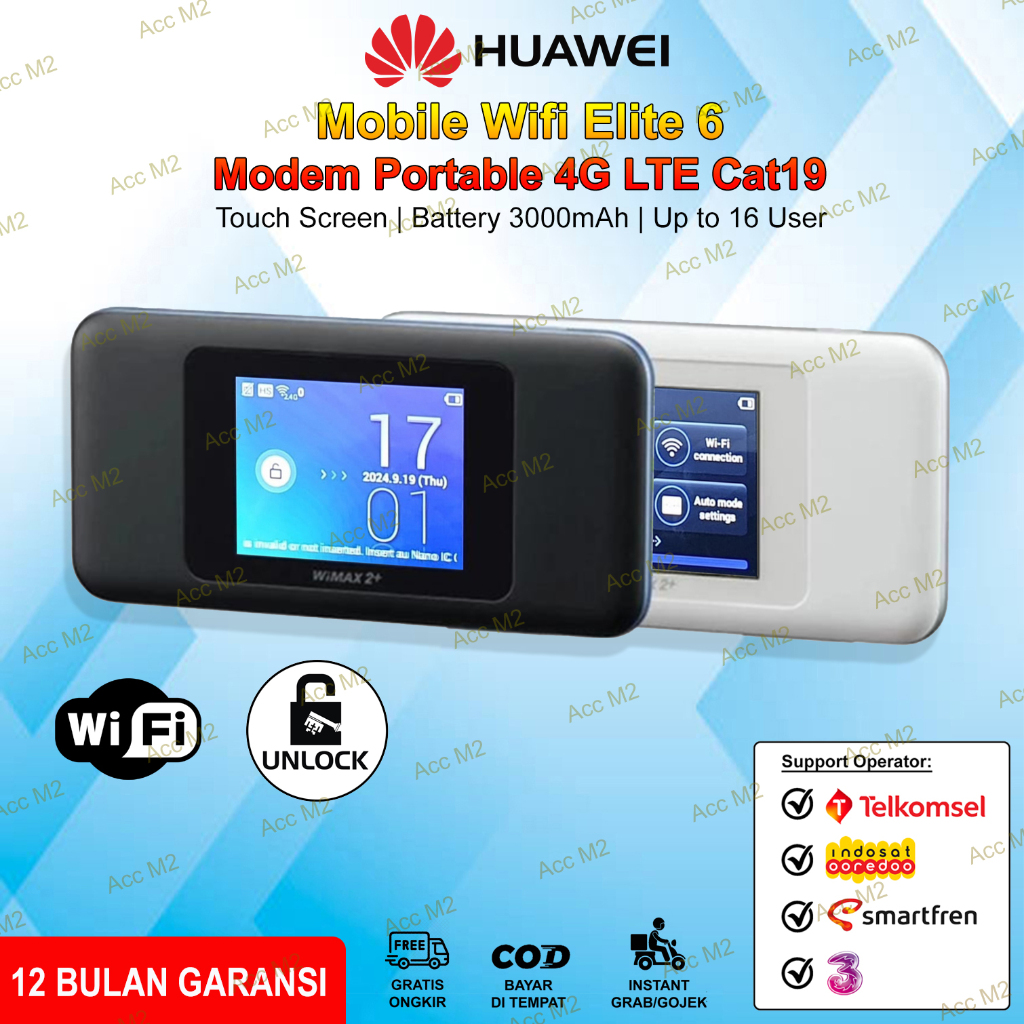 Modem WiFi Mobile Portable 4G LTE Huawei Elite 6 TouchScreen Unlock