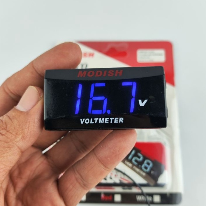 Voltmeter Aki Dital volt meter Accu Universal Motor Beat Vario Mio Nmax Aerox Pcx