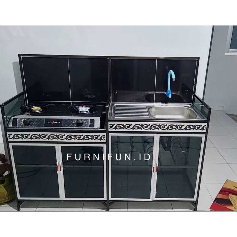 Meja Wastafel / Rak Piring aluminium / Meja Kompor