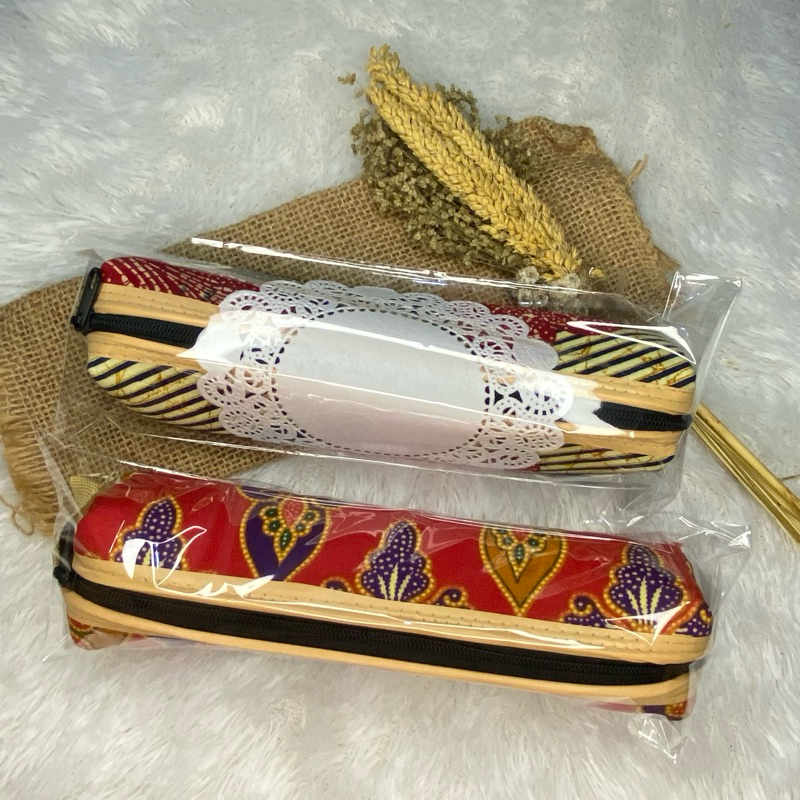 

(PAKET 50PCS) Souvenir Dompet Batik Tempat Pensil Hajatan Pernikahan Murah