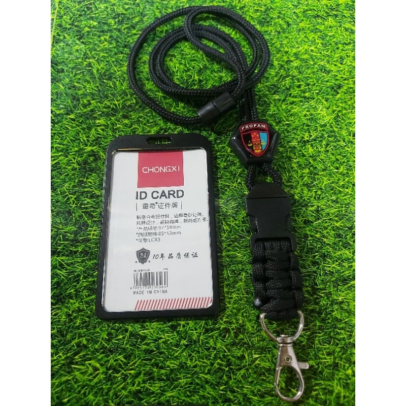 

lanyard hexa tali gantungan id card holder custom logo propam polri