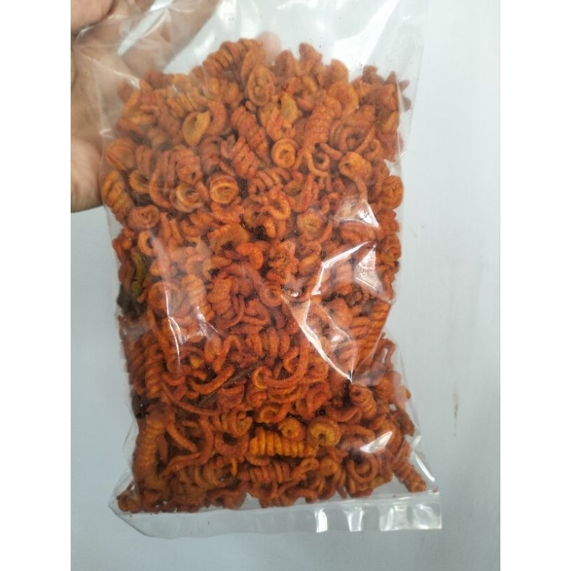 

CEMILAN MAKRONI SPIRAL 250 GRAM PEDAS RENYAH ENAK