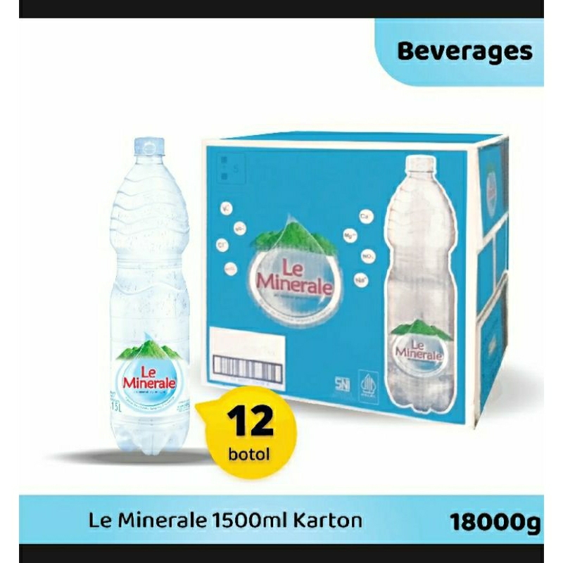 

Lemineral 1500 ml isi 12 botol