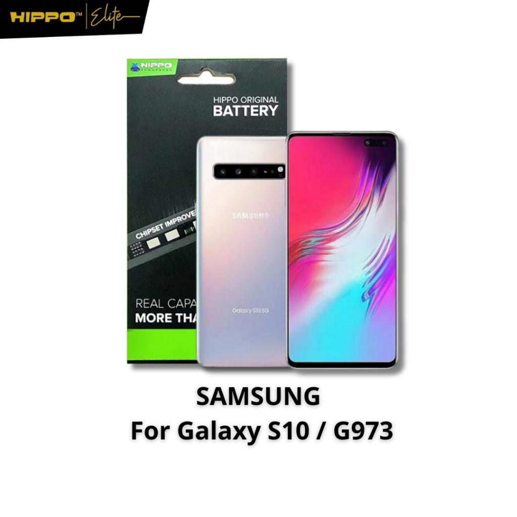 Hippo Baterai Samsung Galaxy S10 G973 3400MAH Original Cell Battery Batere Batre Batrai