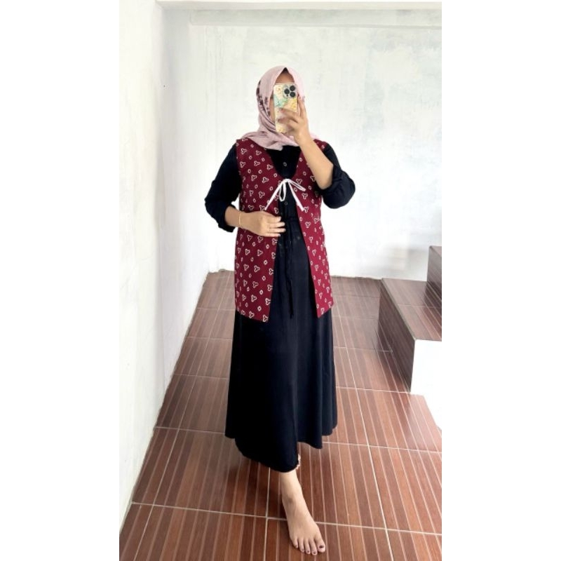 Olin vest tunik by VGS rompi batik vest batik outher batik blazer batik