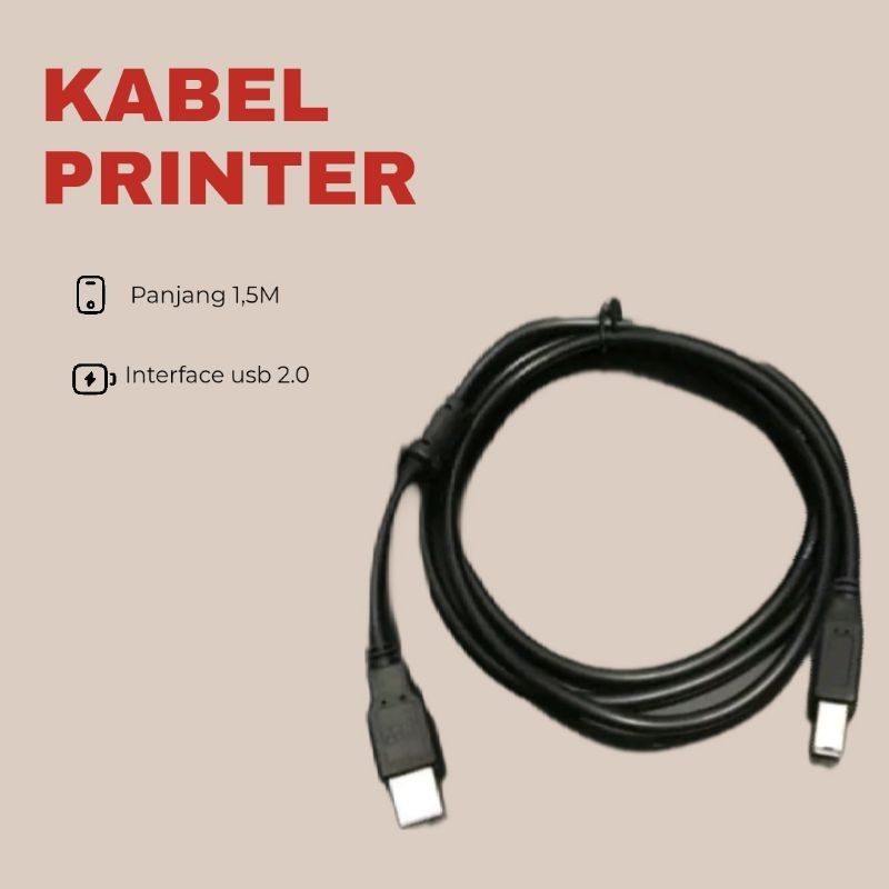 Kabel printer usb 2.0 panjang 1,5meter