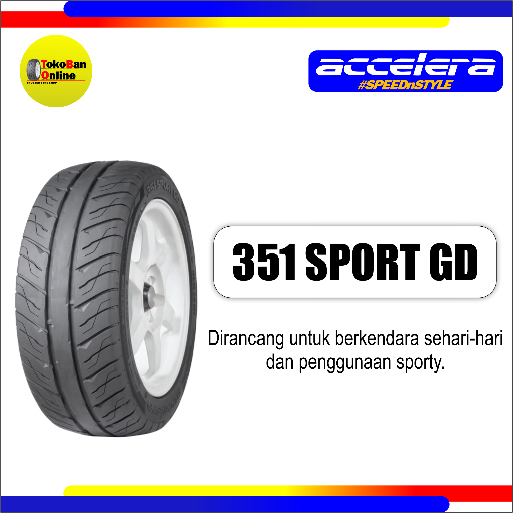 Accelera 195/50 R15 195/50R15 19550R15 195/50/15 19550 R15 R 15 351 SPORT GD