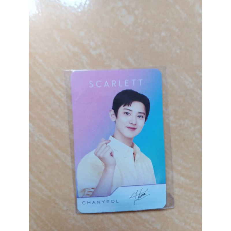 PHOTOCARD CHANYEOL EXO X SCARLETT