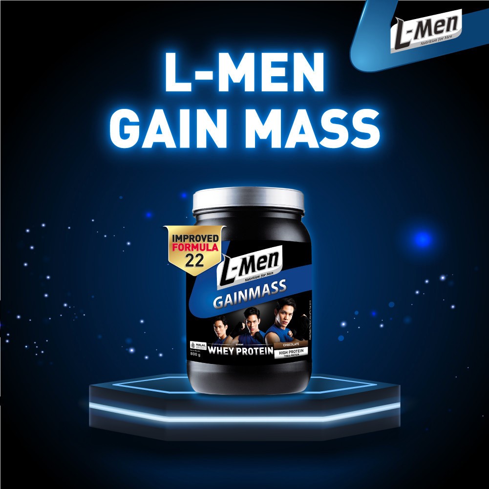 

TERBAIK NO.1 ⭐⭐⭐⭐⭐ L-Men Lmen Gain Mass 800 g - Suplemen Penambah Massa Otot Whey Protein 800gr