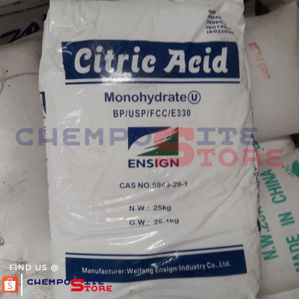 

citric acid food grade asam sitrat / asam sitrun /asam citrun / citrun zuur kemasan 25kg GOJEK ONLY
