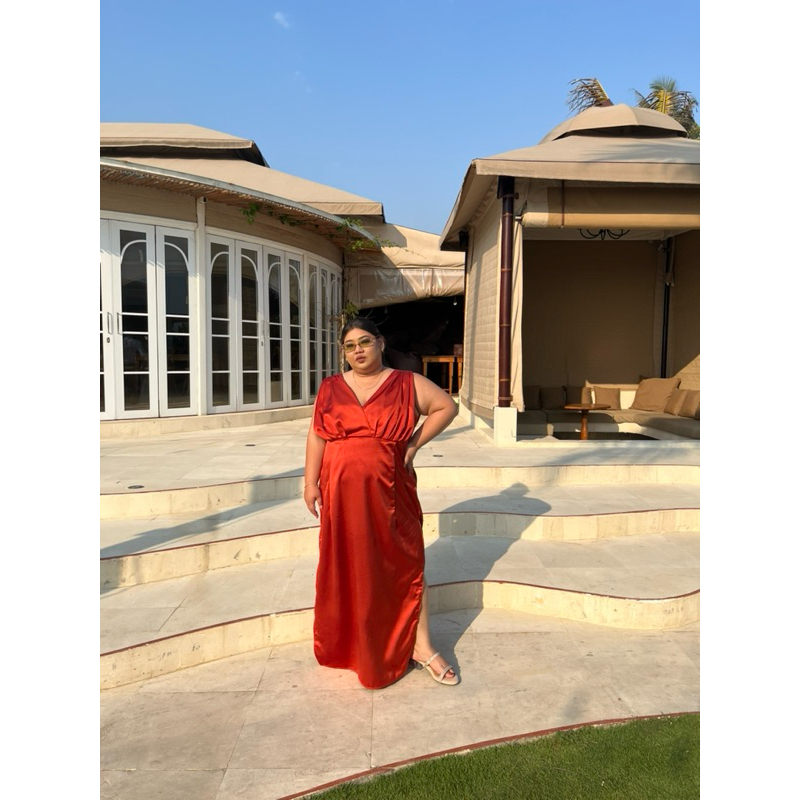 PRELOVED - DRESS BRIDESMAID SATIN