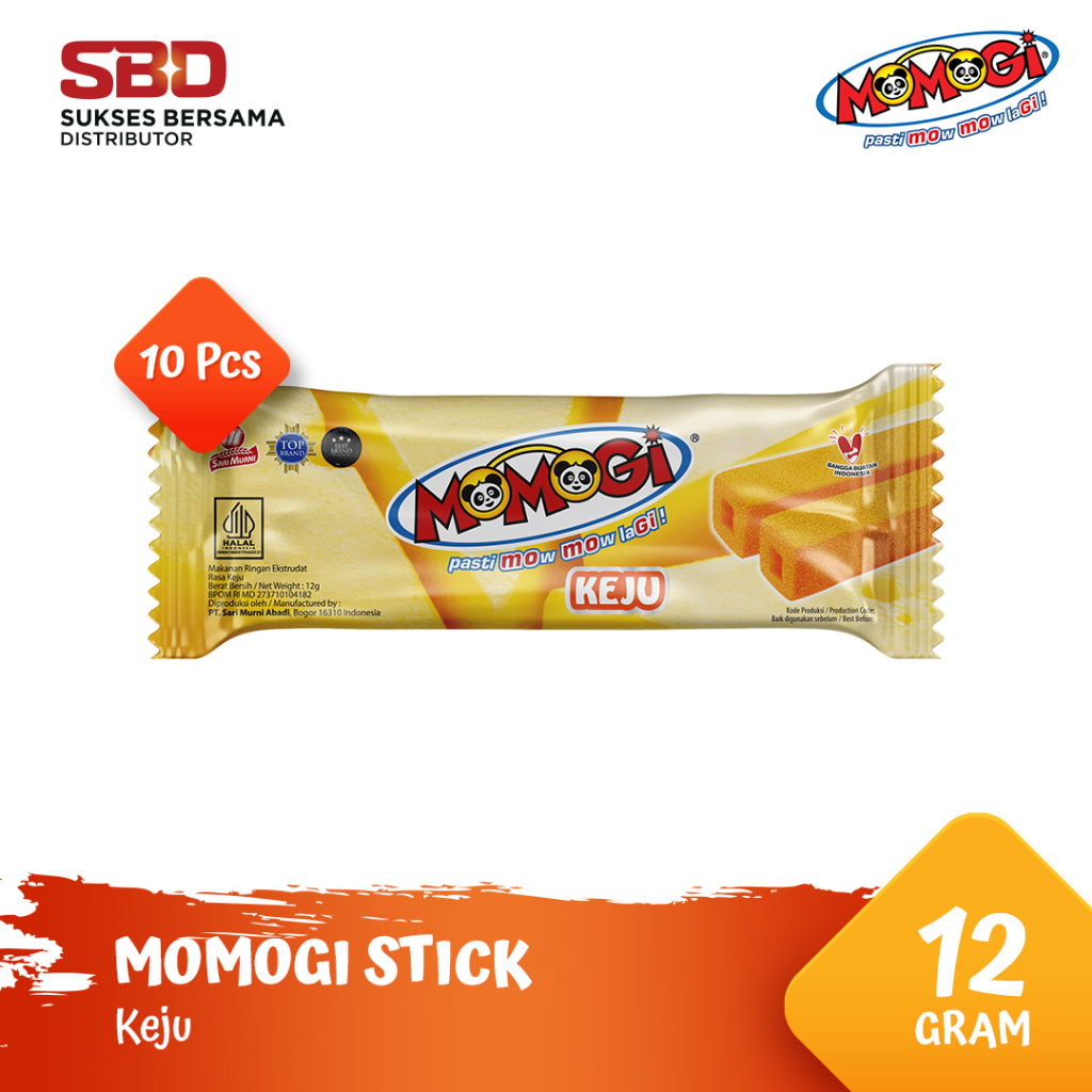

Momogi Stick 12gr - Keju [1 Box @ 10 + 1Pcs]