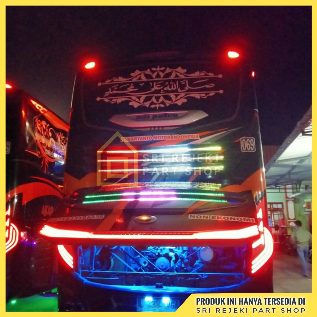 Lampu Bagasi Bus Lampu Kolong Lampu Alis Strobo Bus LED Strip Tail Lamp Running Text Animasi