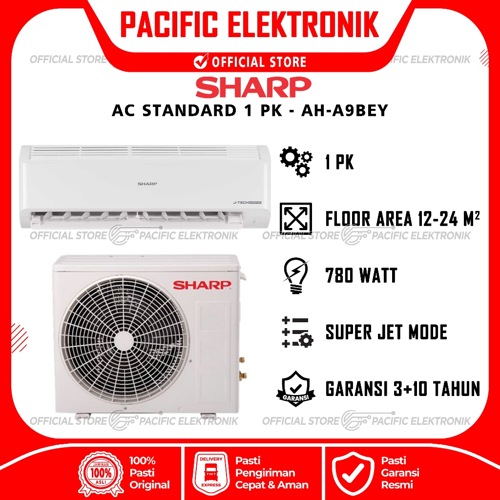 AC Sharp 1PK AH-A9BEY / 9BEY (Unit Only)