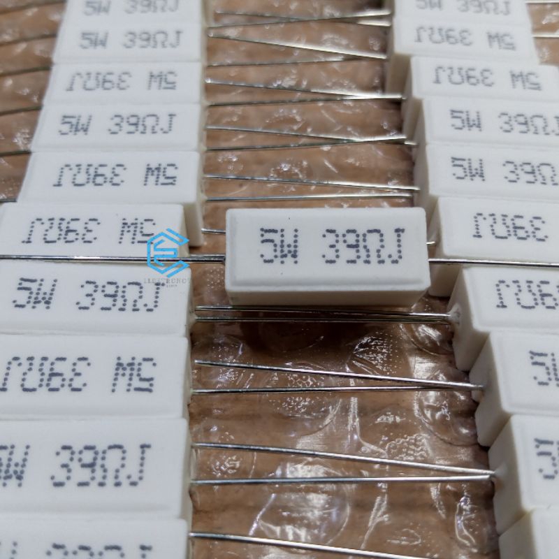 RESISTOR KAPUR 5WATT, RESISTOR KAPUR 5 WATT 39 OHM 5pcs Original