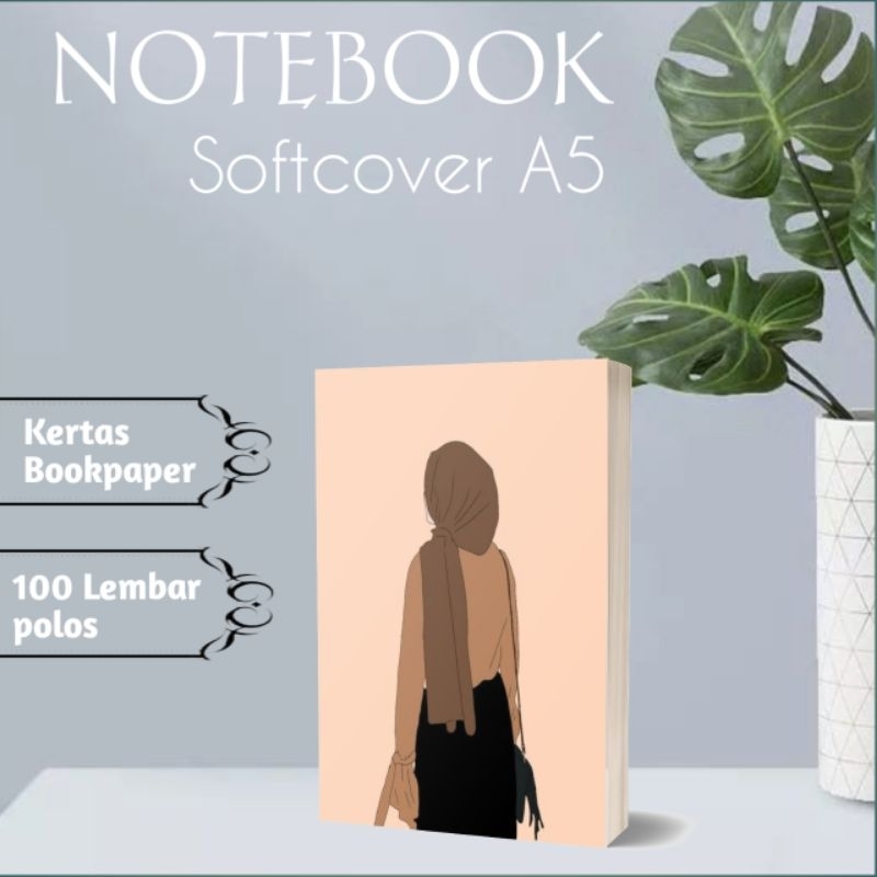 

notebook softcover , 100 lembar polos ,bookpaper